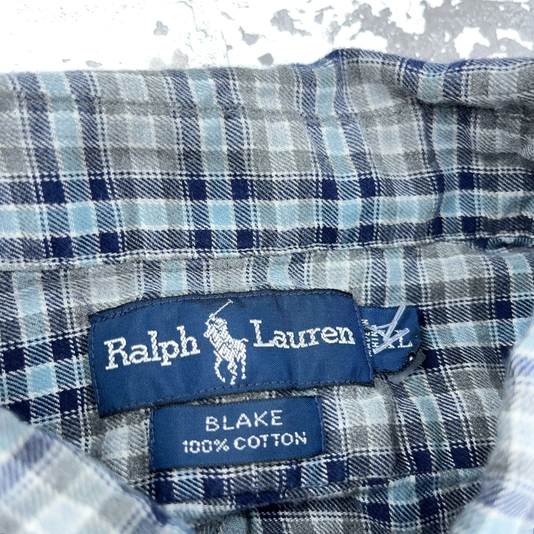Ralph Lauren Ralph Lauren Shirt Men XL Blue Gray Plaid Button-Up Flannel Tartan Blake Soft Mens Size US XL / EU 56 / 4 - 3 Thumbnail