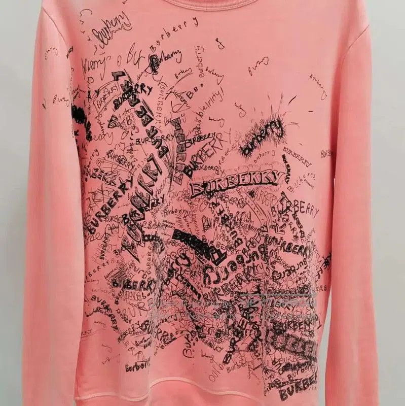 Burberry Burberry Pink Cotton Women's Sweatshirt. Size S / US 4 / IT 40 - 5 Thumbnail
