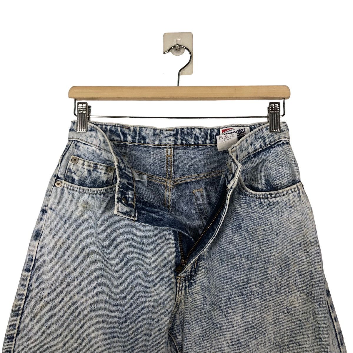 Japanese Brand 🔥VINTAGE FLARE ACID WASH DESIGN WRANGLER USA Size US 28 / EU 44 - 17 Thumbnail