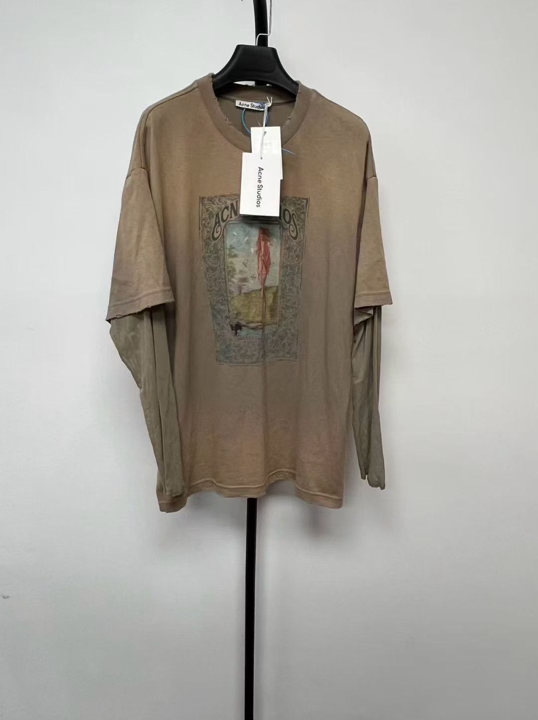 Acne Studios Acne Studios FW23 Oversized Long-Sleeve T-Shirt Size XS / US 0-2 / IT 36-38 - 1 Thumbnail