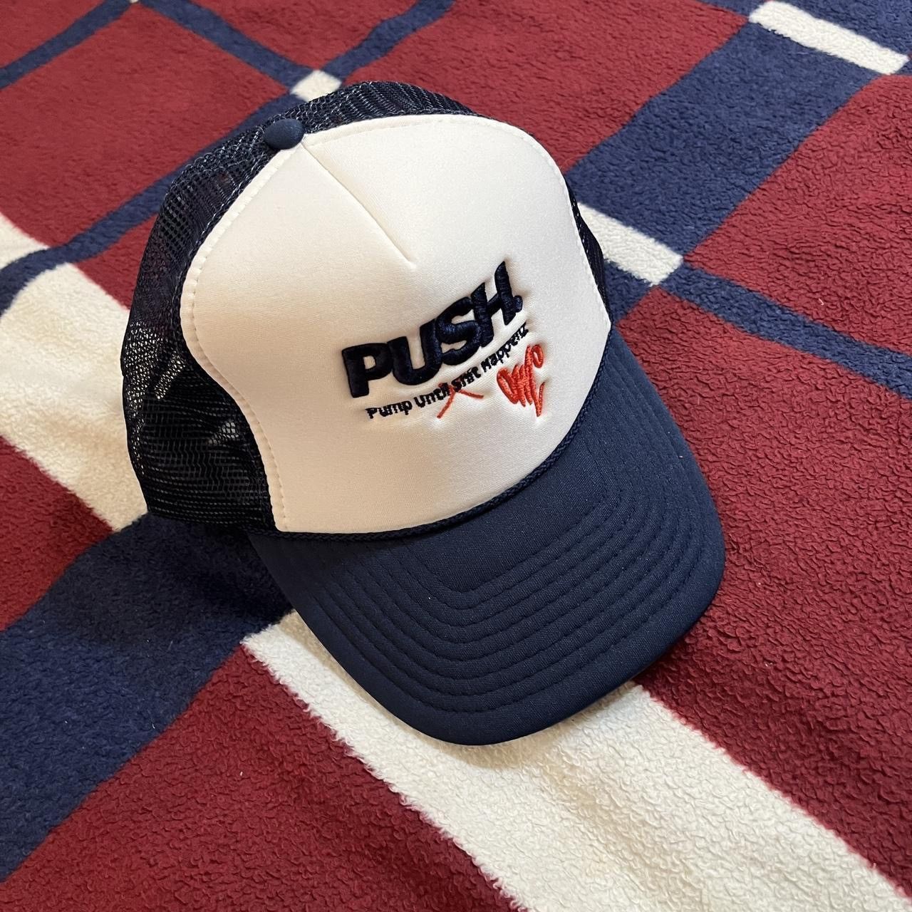 Other PUSH pump until sh*t happenz Nissin Cap navy white Trucker Size ONE SIZE - 1 Thumbnail