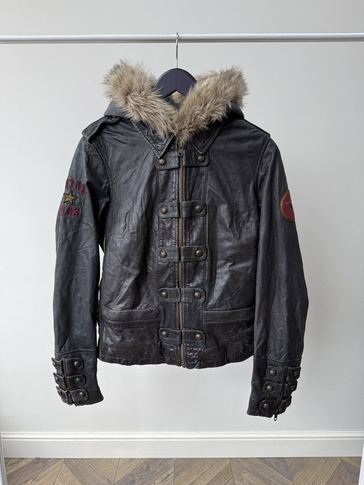Harley Davidson Vintage Harley-Davidson Archive Faded Leather Women's Jacket Size S / US 4 / IT 40 - 1 Thumbnail