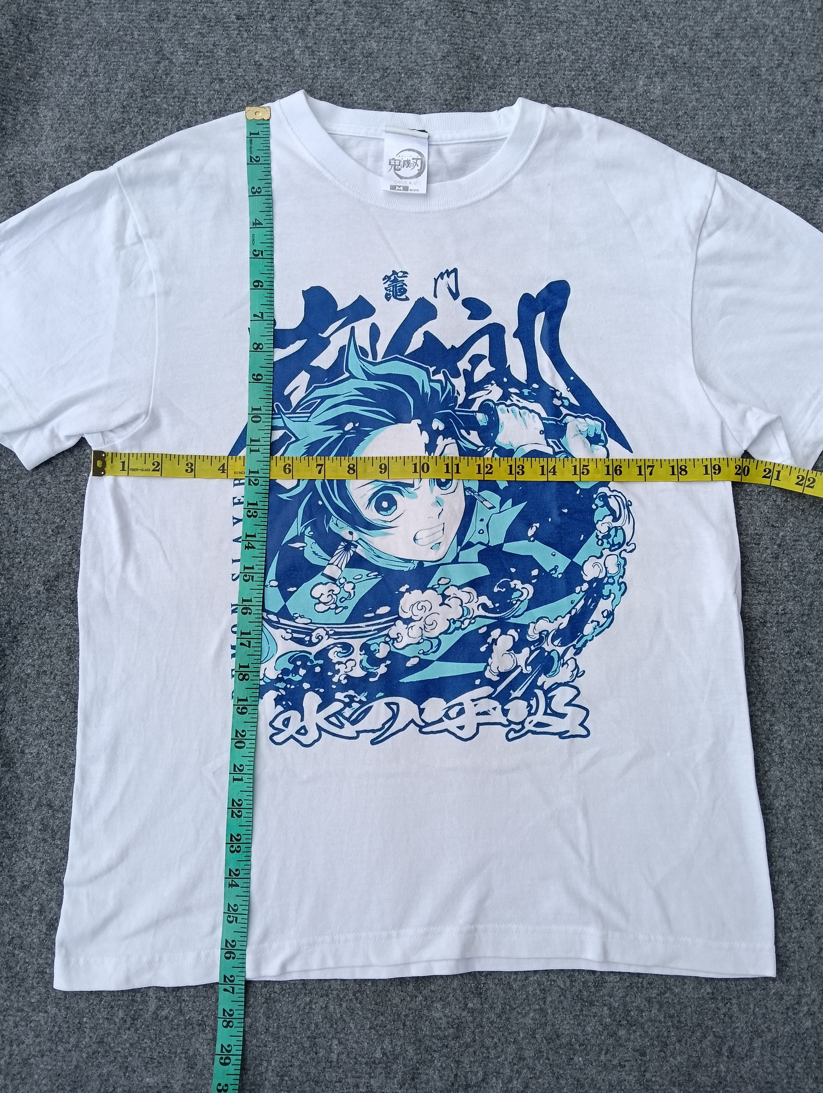 Anime Demon slayer tagging cospa white Tshirt. Size US M / EU 48-50 / 2 - 4 Thumbnail