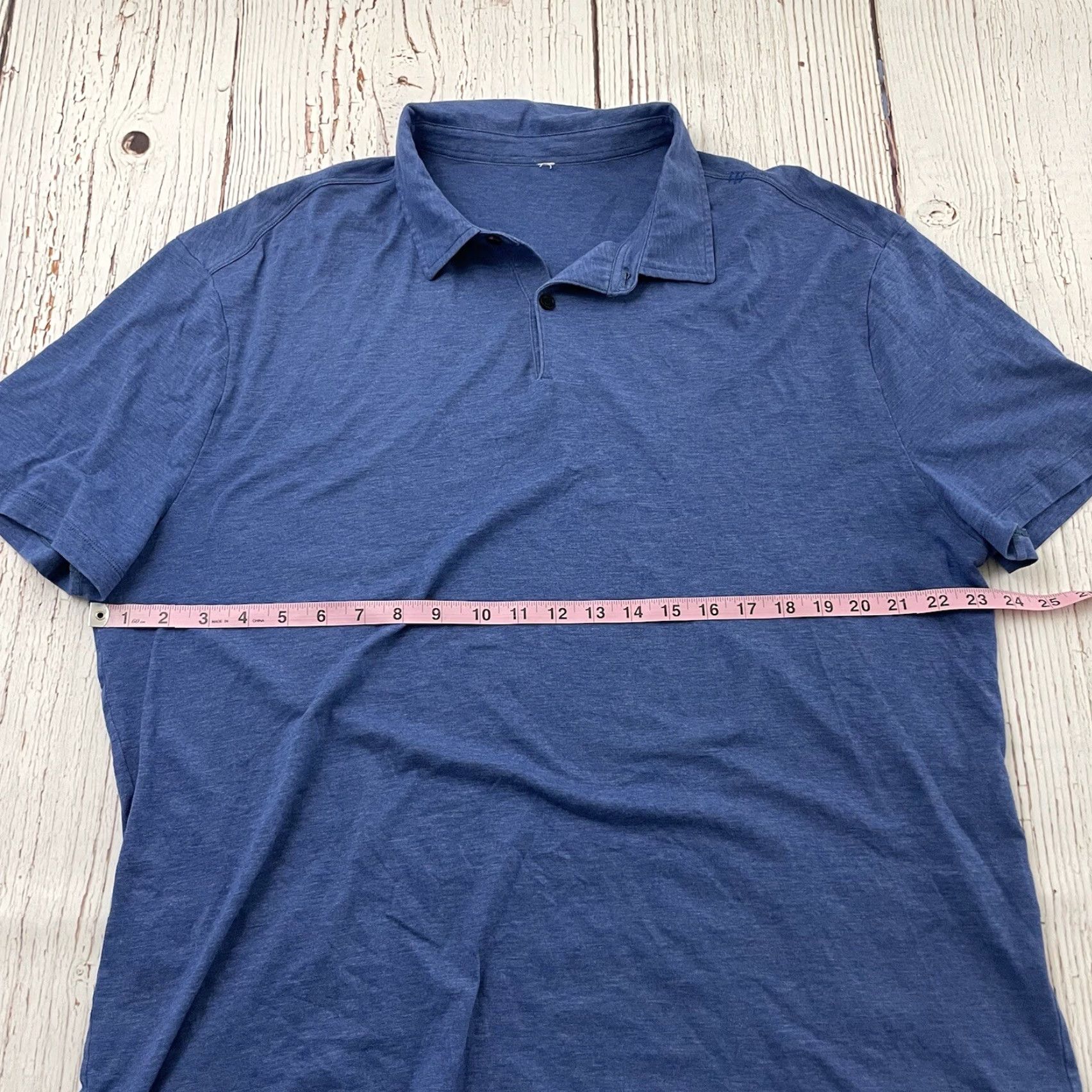 Lululemon Lululemon Short Sleeve Button Front Polo Shirt Men's XL Blue Shirt Polo Button-Up XS? No. Size US XL / EU 56 / 4 - 2 Thumbnail