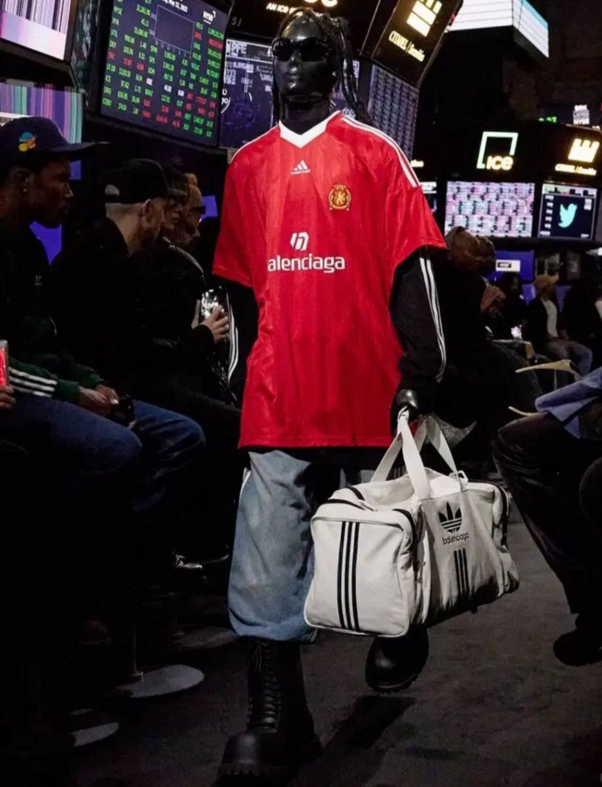 Balenciaga Balenciaga X Adidas Soccer Shirt Red Size US M / EU 48-50 / 2 - 2 Thumbnail