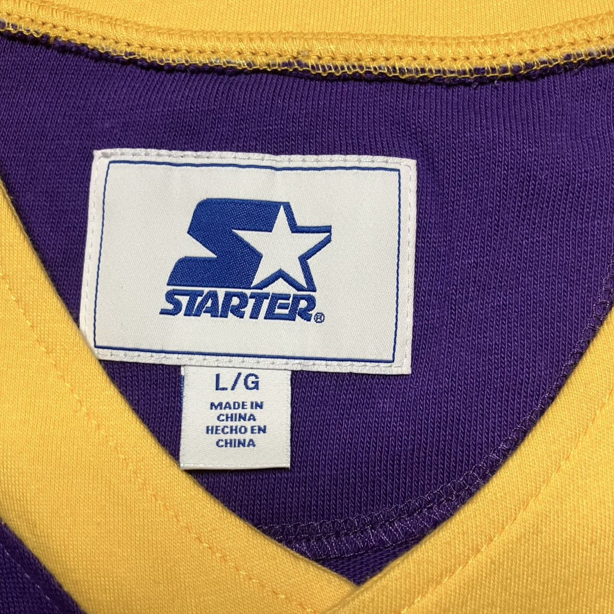 NBA × Starter STARTER Los Angeles Lakers Baseball Style Jersey NWT Size US L / EU 52-54 / 3 - 5 Thumbnail