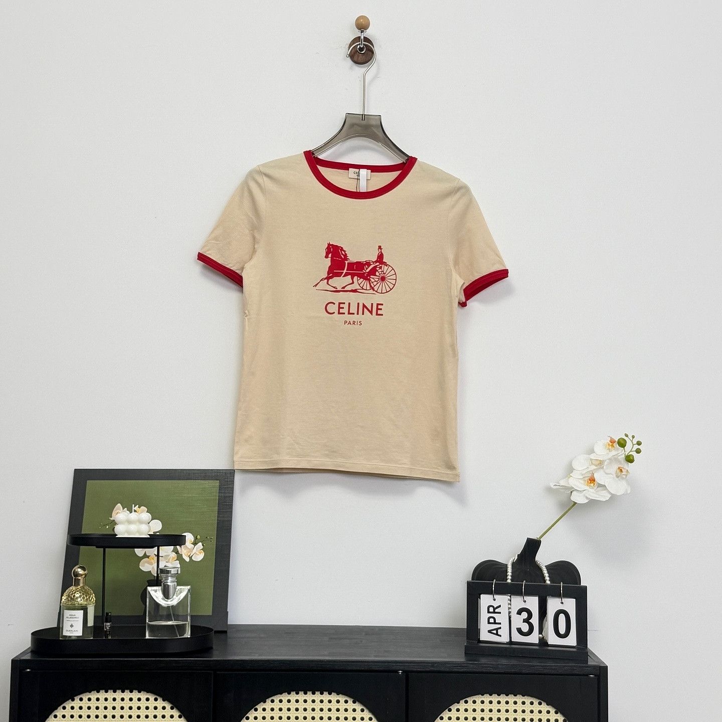 Celine Celine Horse Carriage Logo T-Shirt Size M Size M / US 6-8 / IT 42-44 - 1 Thumbnail