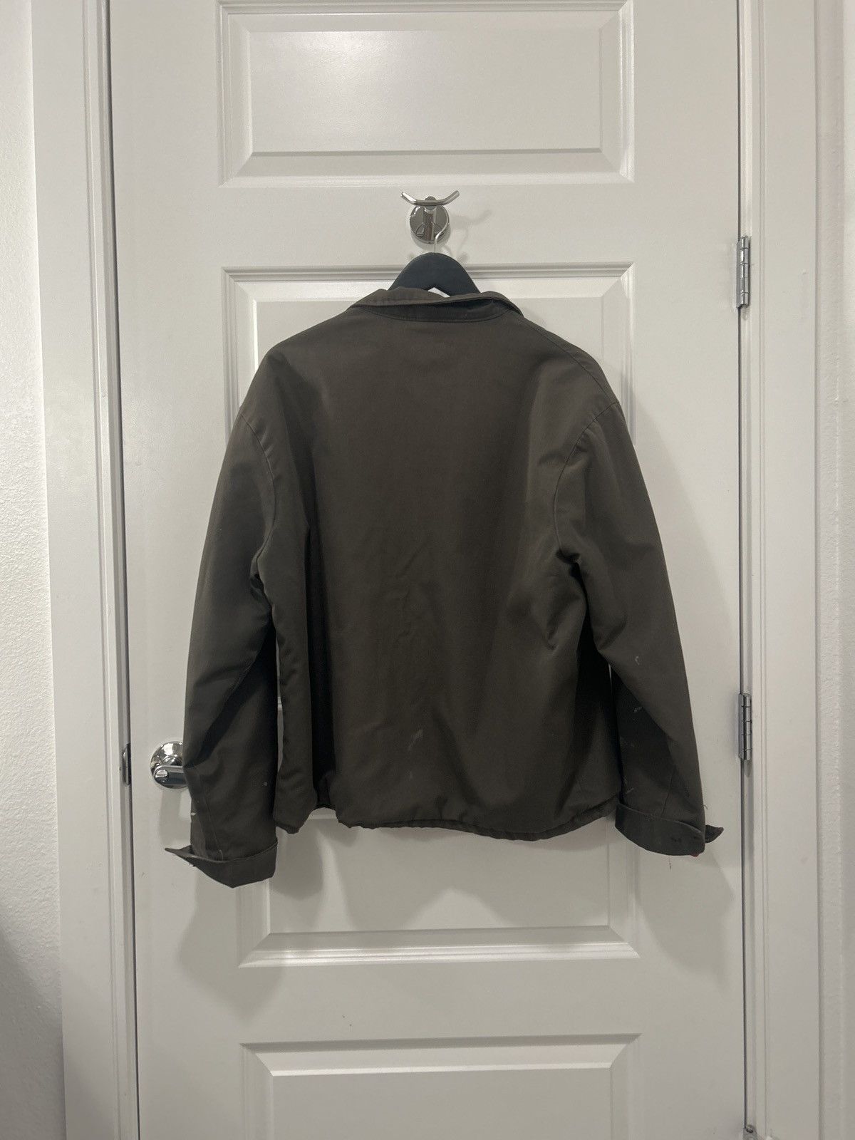 JCPenney Vintage Green Bomber Jacket Size US L / EU 52-54 / 3 - 2 Thumbnail