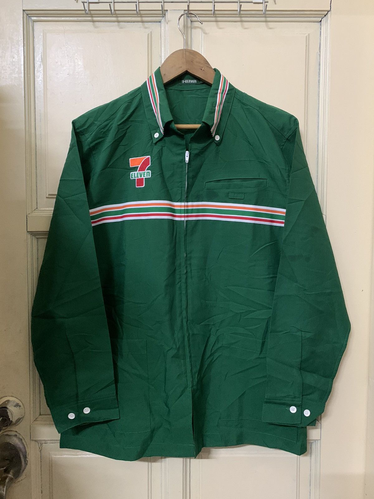 Japanese Brand 💥Final💥Vintage 7-Eleven Light Jacket Size US L / EU 52-54 / 3 - 1 Thumbnail