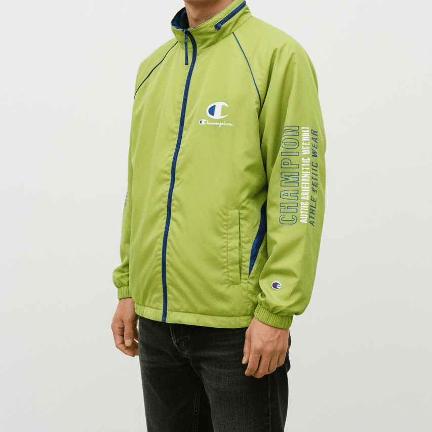 Champion Vintage Champion Windbreaker Sweater Jacket Outerwear Size US S / EU 44-46 / 1 - 1 Thumbnail