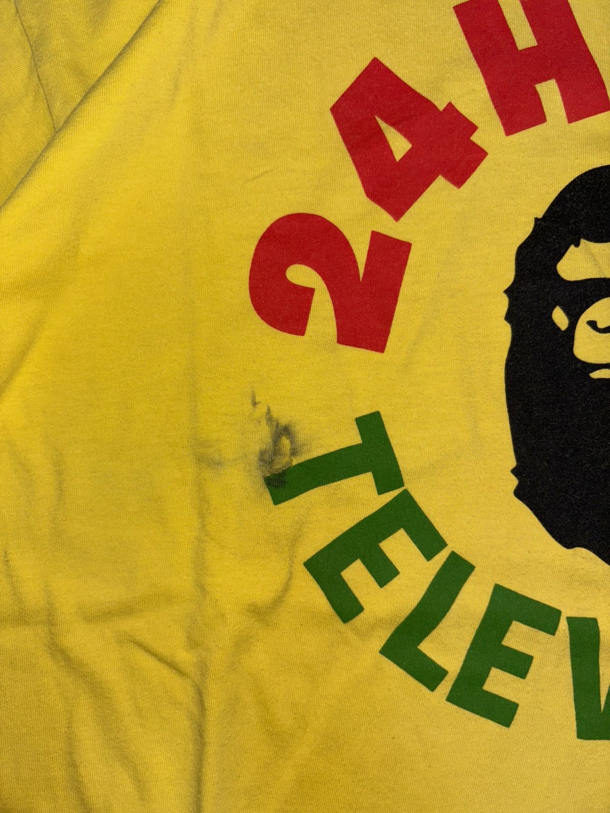 Bape 💥Vintage Trashed Bape x 24 Hour Television Size US XL / EU 56 / 4 - 7 Thumbnail