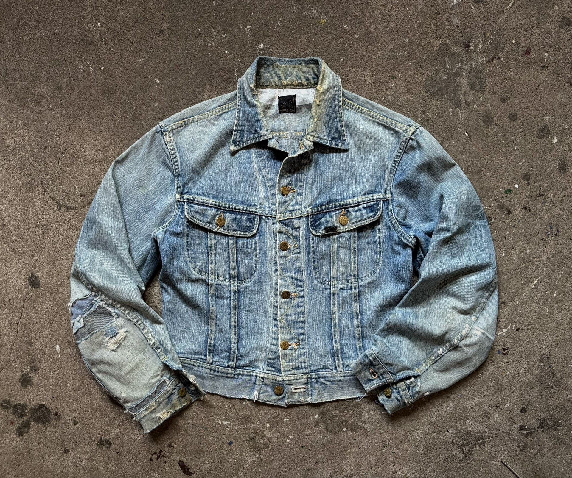 Vintage Vintage 60s Lee 101J Denim Jacket Size US XXS / EU 40 - 1 Thumbnail