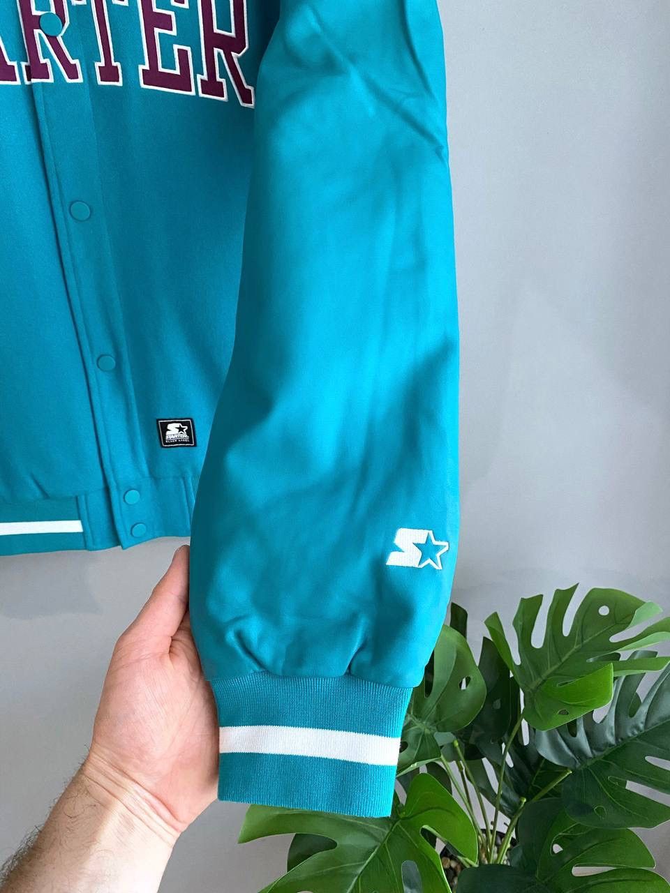 Majestic × Starter Starter Black Label Men's Wool Bomber College Team Jacket, Size M Size US M / EU 48-50 / 2 - 9 Thumbnail