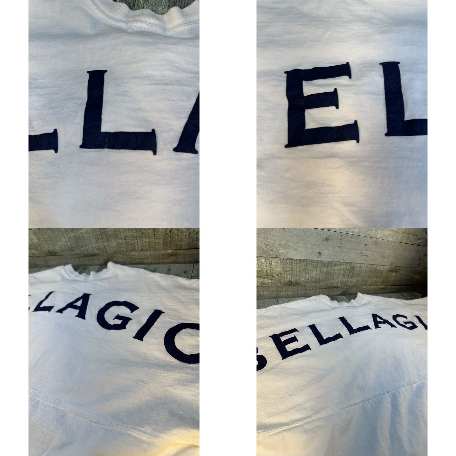 Vintage VINTAGE Bellagio Las Vegas Crewneck Sweatshirt XL Men White 90s Pullover USA 100% Cotton Back Graphic Sleeve Minimal Casual Size US XL / EU 56 / 4 - 8 Thumbnail