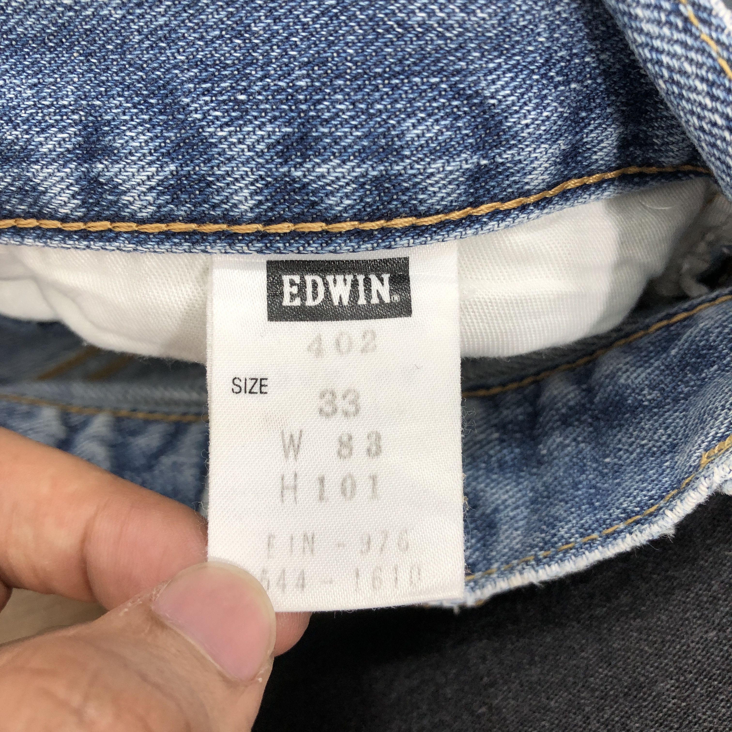 Edwin × Vintage 34 x 26 Vintage Edwin Jeans Light Wash L1346 Size US 34 / EU 50 - 10 Thumbnail
