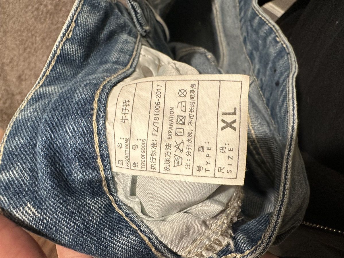 Japanese Brand × Vintage Supper ripped baggy denim jeans Size US 38 / EU 54 - 3 Thumbnail