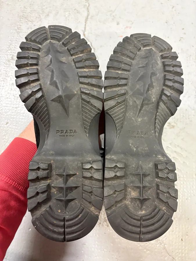 Prada FW1999 Prada Black High Ponyhair Leather Vibram Boots Size US 8 / IT 38 - 8 Thumbnail