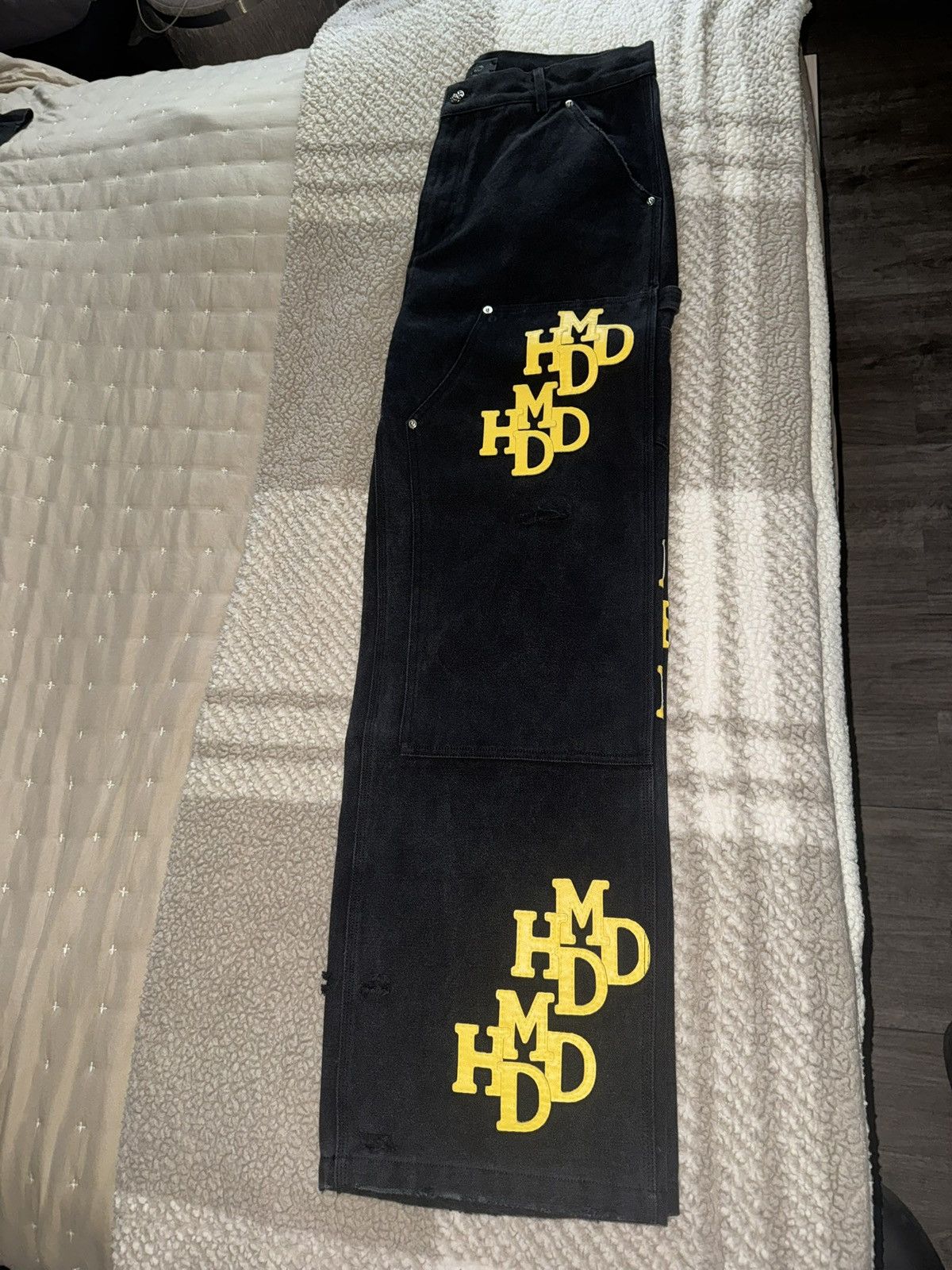 HMDD Happy Memories Don’t Die “Yellow Patch Pants” Size US 32 / EU 48 - 3 Thumbnail