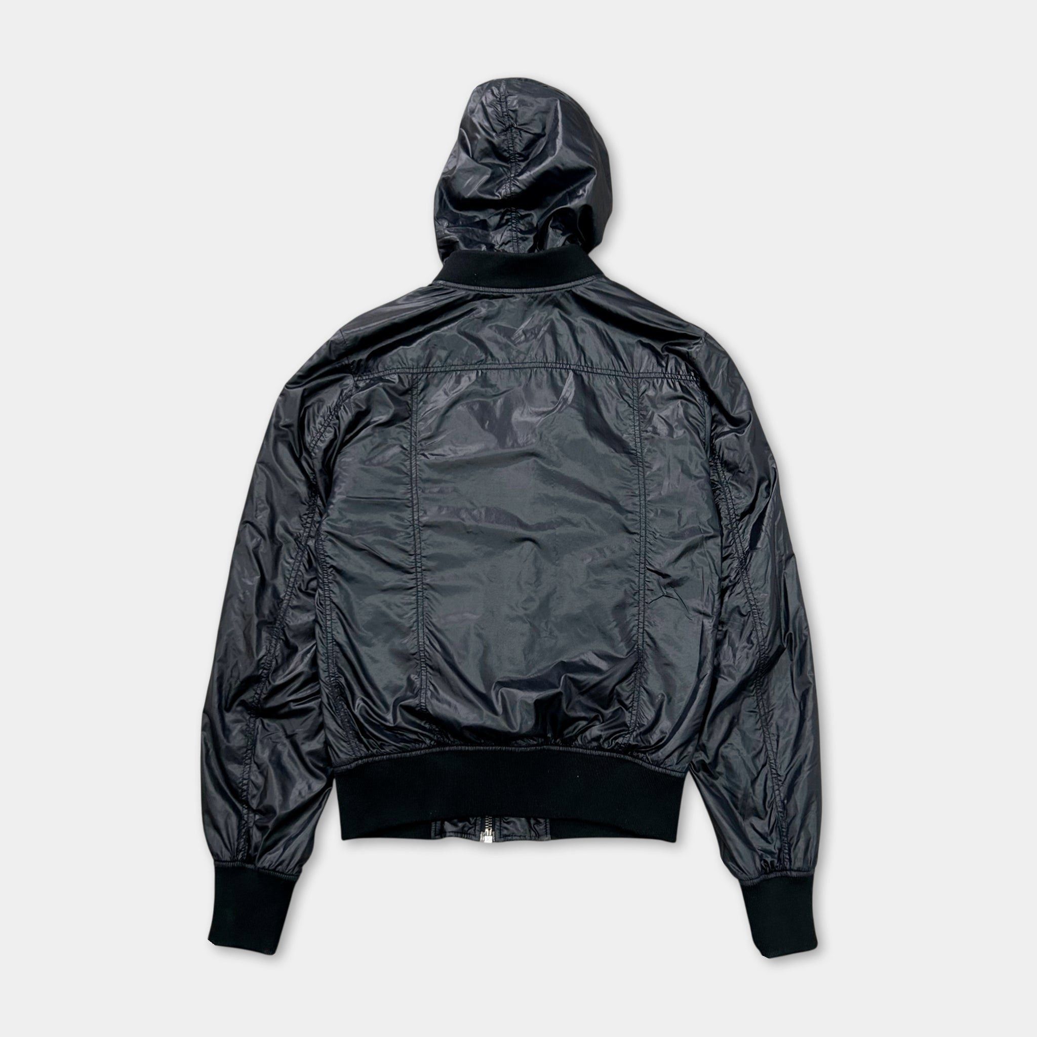 Dolce & Gabbana Dolce & Gabbana Utilitarian Navy Blue Hooded Bomber Jacket Size US M / EU 48-50 / 2 - 6 Thumbnail