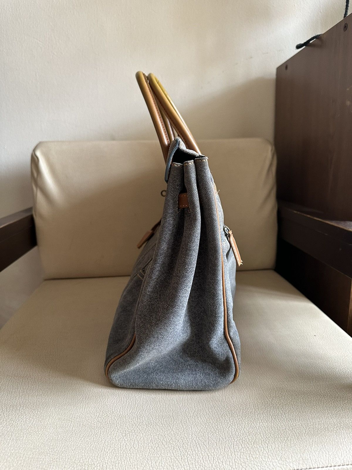 Japanese Brand 1990s Japan Made D-Dream Denim Distressed Birkin Bag Size ONE SIZE - 6 Thumbnail
