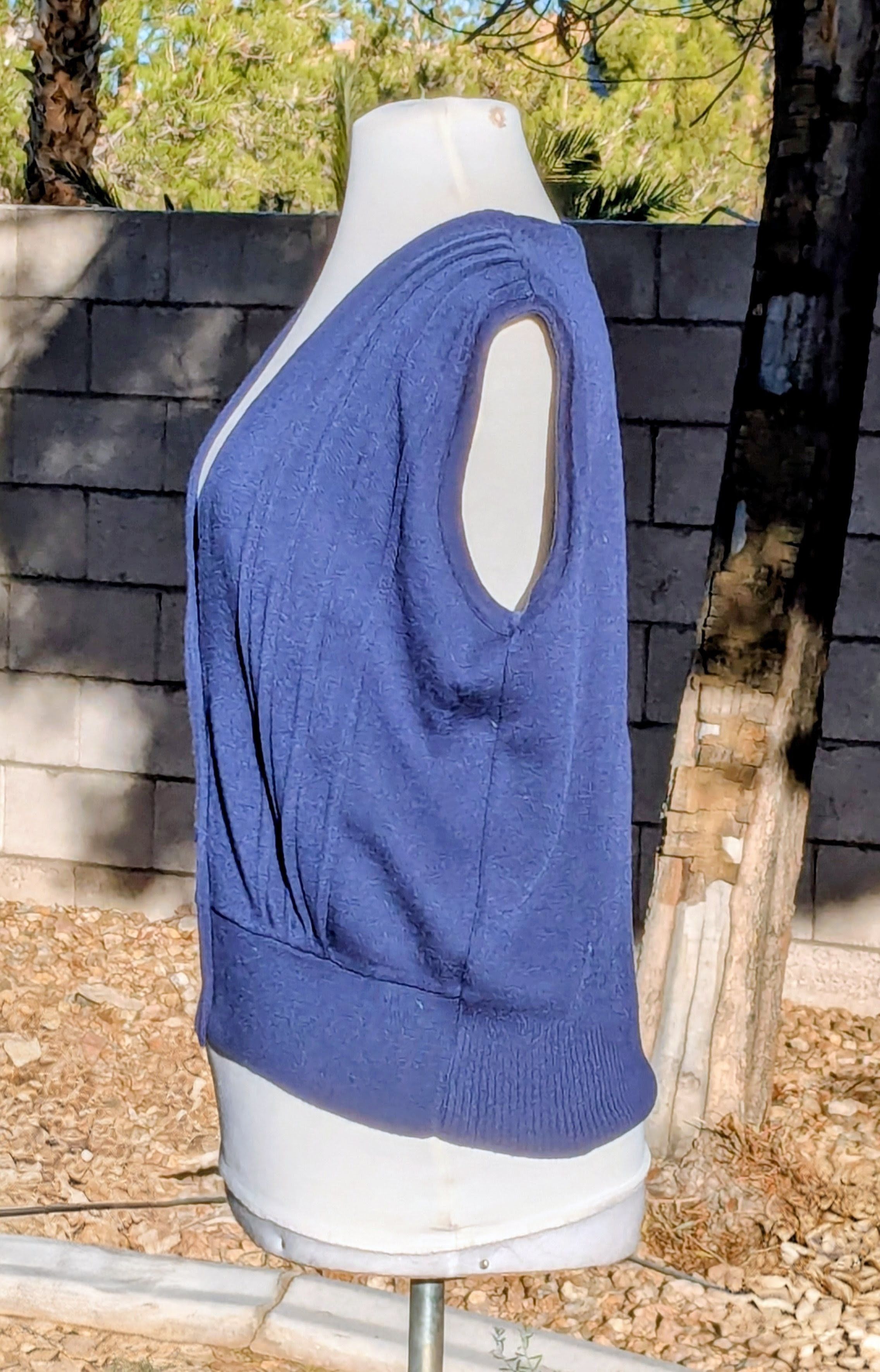 Other Japanese Ridged Marulinne Button Acrylic/Wool Sweater Vest Size M / US 6-8 / IT 42-44 - 3 Thumbnail