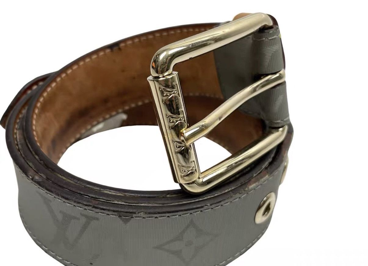 Louis Vuitton Louis Vuitton LV Titanium Monogram Belt J31 Size ONE SIZE - 5 Thumbnail