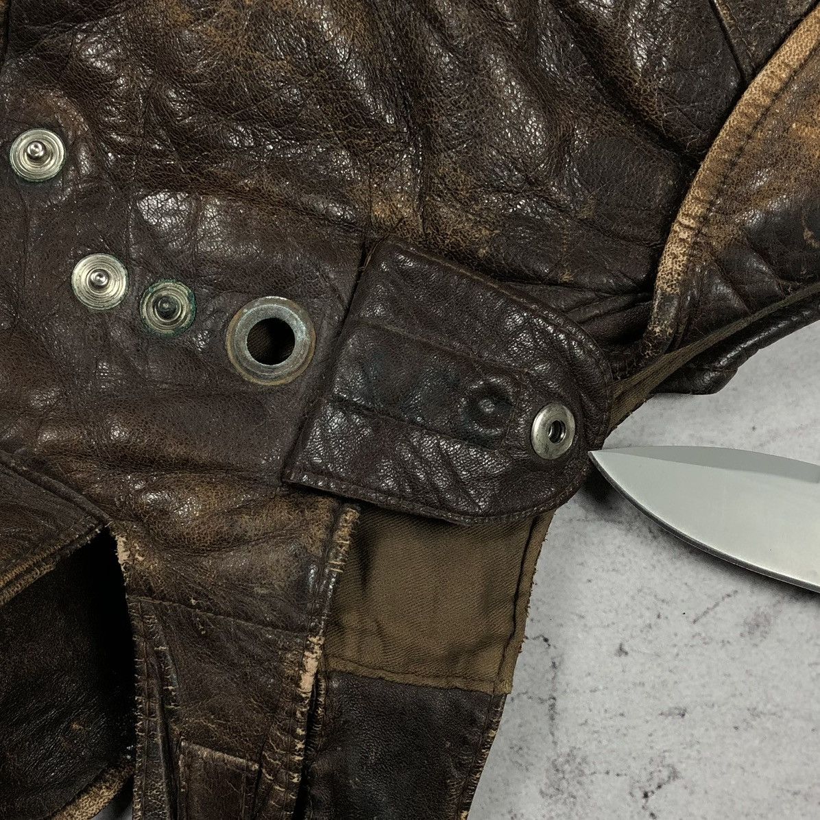 Vintage Rare Vintage 1920s–1930s Leather Aviator Flying Helmet Size ONE SIZE - 12 Thumbnail
