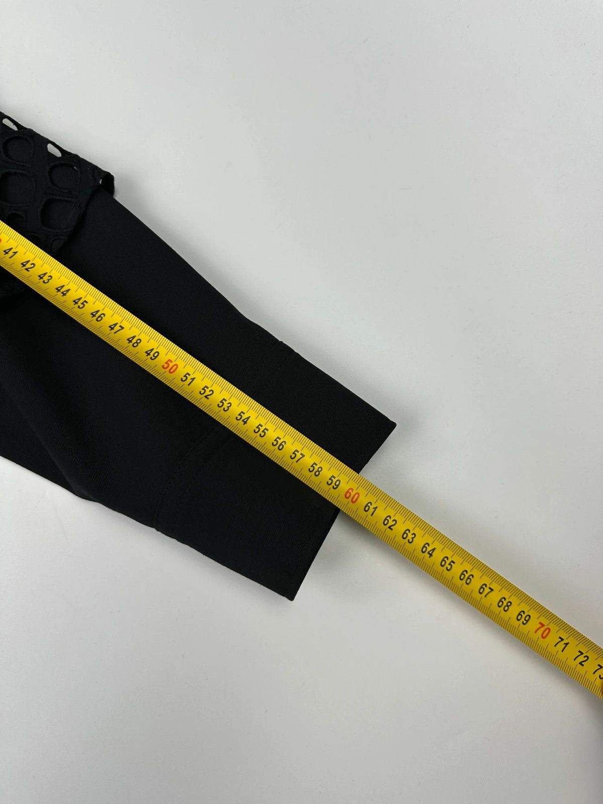 Yohji Yamamoto Y’s Yohji Yamamoto Black Wool Shirt Mesh Sleeves Details Size US S / EU 44-46 / 1 - 11 Thumbnail
