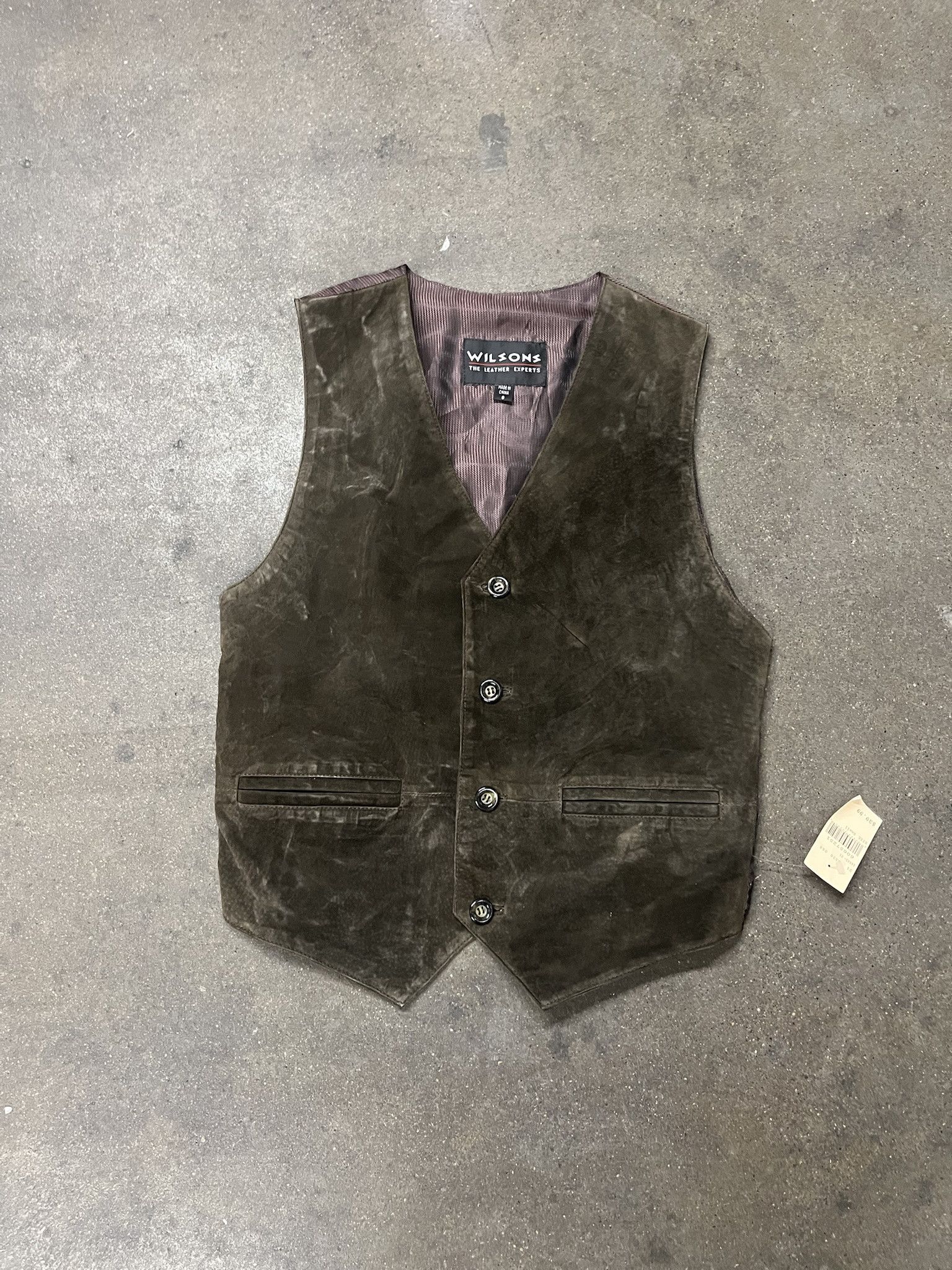 Vintage × Wilsons Leather Vintage 2000s Wilsons Leather Deadstock NWT Vest Size S Size US S / EU 44-46 / 1 - 1 Thumbnail