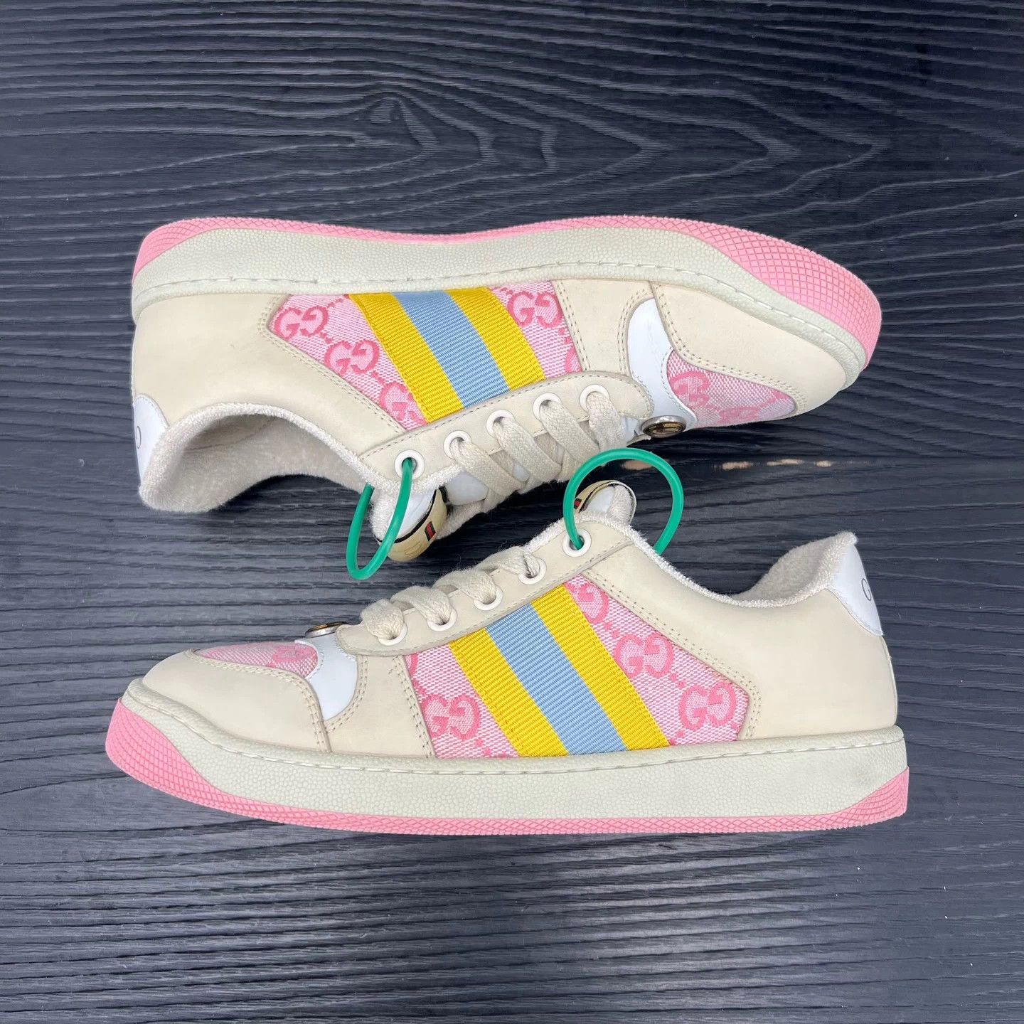 Gucci Gucci Distressed Sneaker millet 36.5 like new Size US 5.5 / IT 35.5 - 7 Thumbnail
