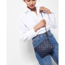 Mz Wallace Quilted-Nylon Ruby Crossbody Bag in Black, Women's