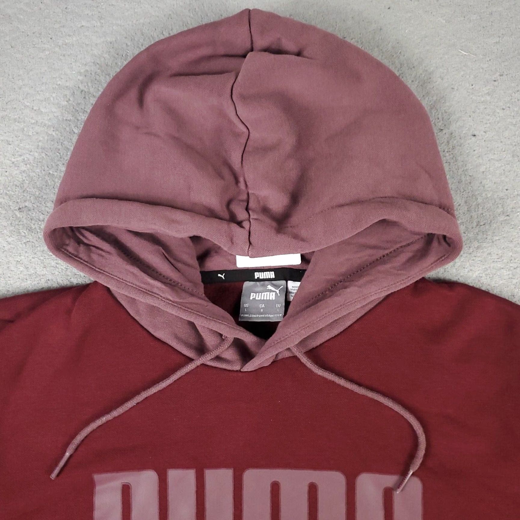 Puma PUMA Hoodie Mens Large Red Casual Pullover Sweatshirt Long Sleeve Mock Neck Size US L / EU 52-54 / 3 - 2 Thumbnail