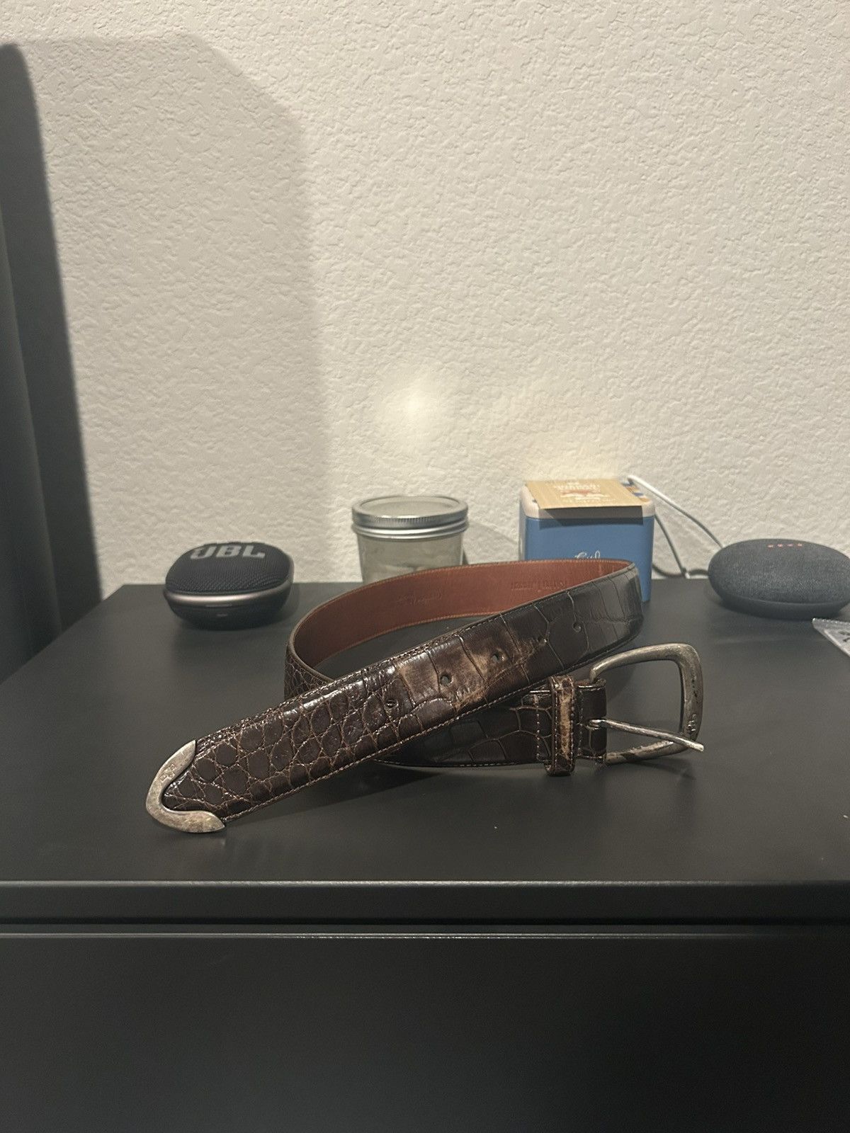 Ralph Lauren Ralph Lauren Vintage Sterling Silver Alligator Belt Size 28 Size ONE SIZE - 1 Thumbnail