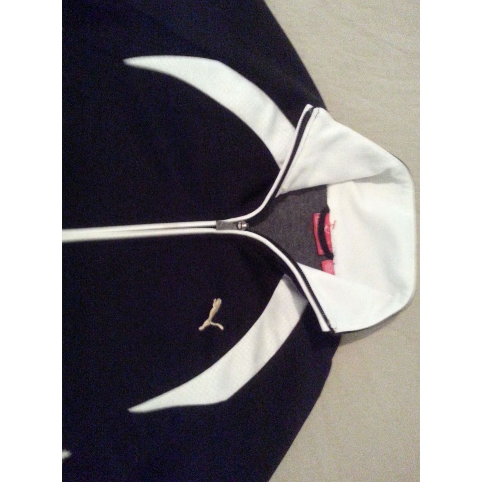 Puma Womens PUMA Full Zip Jacket XS Black Cotton Track Jacket Womens XS Black Full Zip Jacket Size XS / US 0-2 / IT 36-38 - 4 Thumbnail
