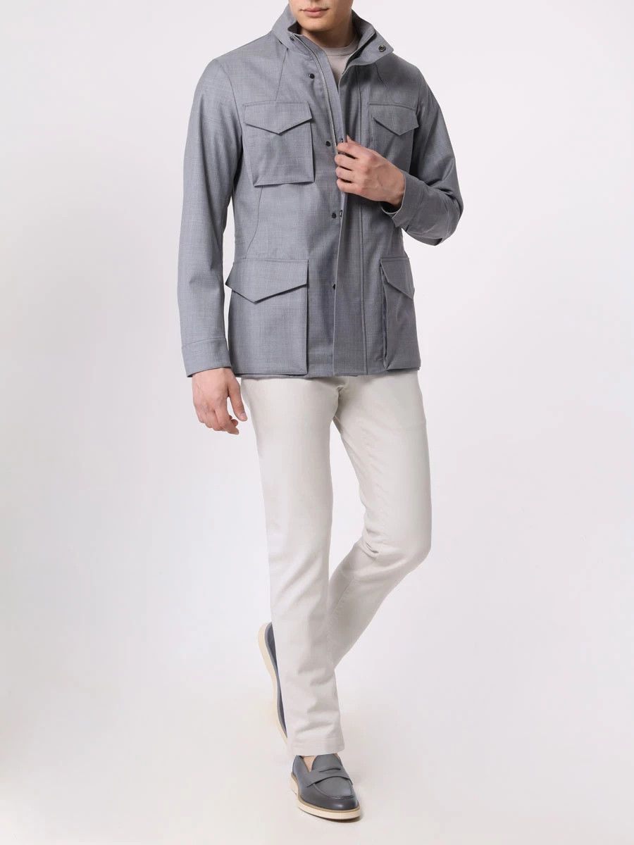 Montecore MONTECORE regular fit gray wool jacket 54 / XXL Size US XXL / EU 58 / 5 - 2 Thumbnail