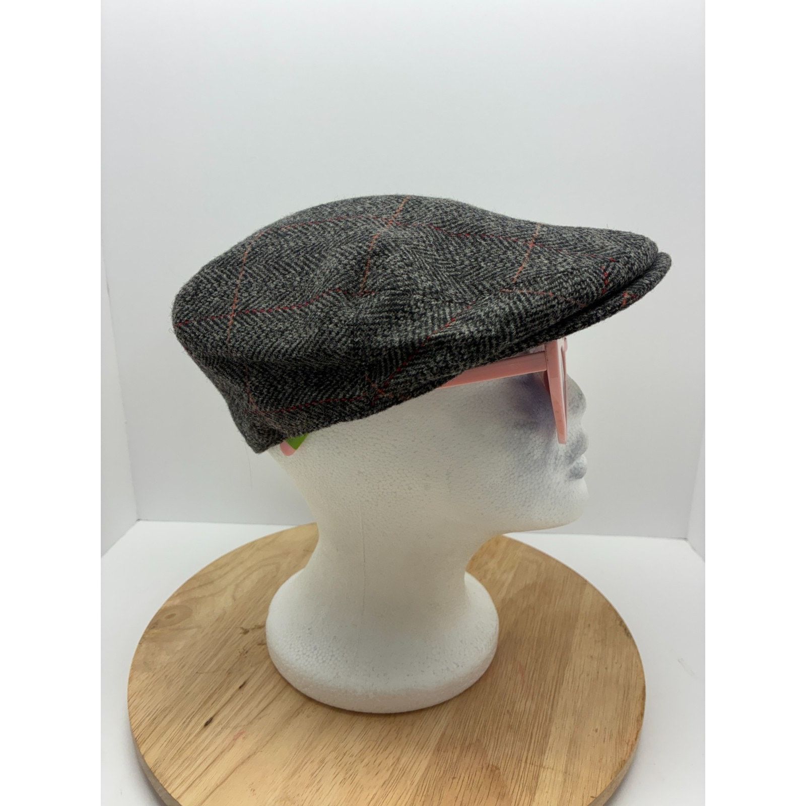 Other VOBOOM Wool Blend Newsboy Cap 59cm Grey Tweed Peaky Blinders Size ONE SIZE - 9 Thumbnail