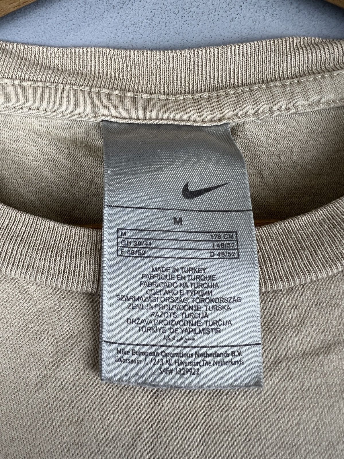 Nike × Vintage Rare Vintage T-Shirt Nike Air Zoom Small Swoosh Drill Y2K Size US M / EU 48-50 / 2 - 5 Thumbnail