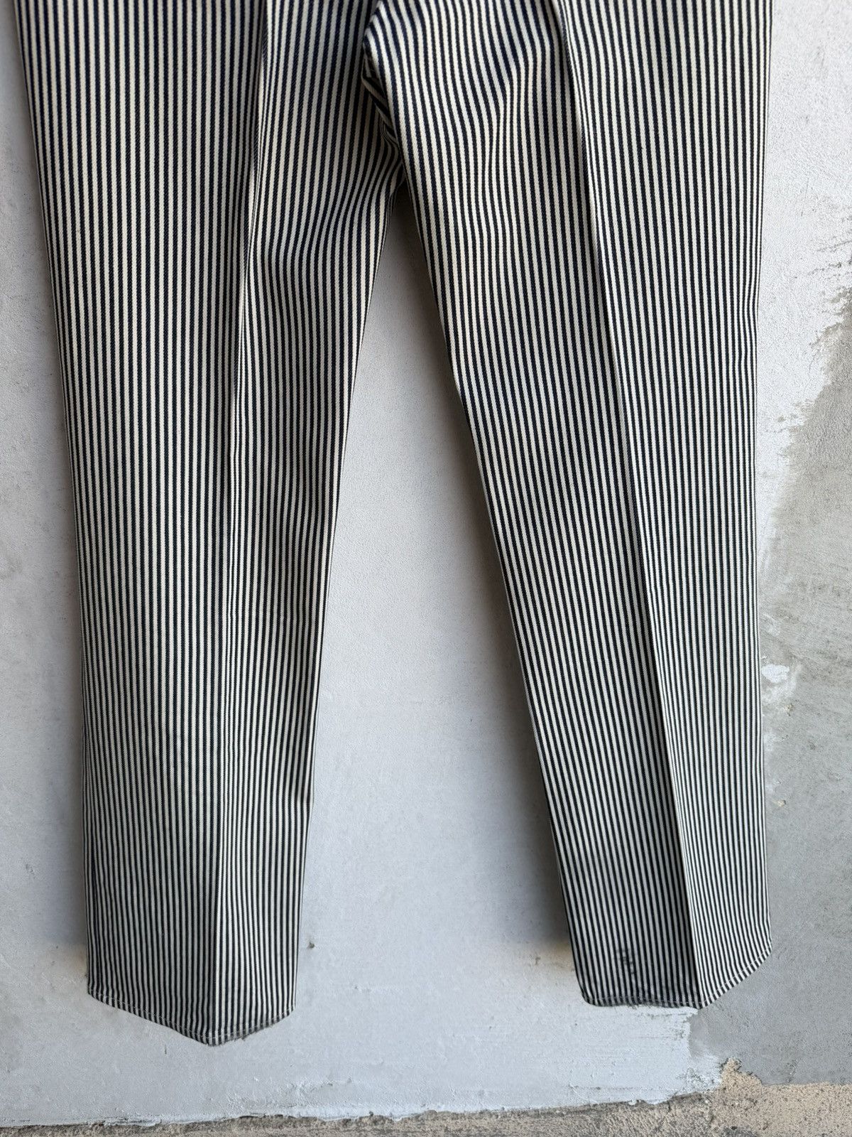 Celine [30fits31] Celine hickory striped flared jeans Size US 31 - 9 Thumbnail
