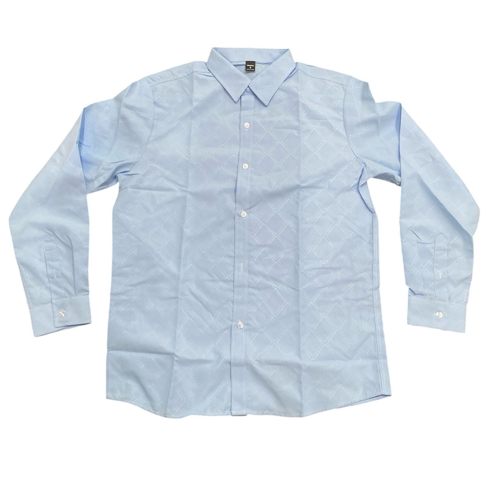 Shein Men’s Long Sleeve Button Down Shirt in Blue, Size M Size US M / EU 48-50 / 2 - 1 Thumbnail