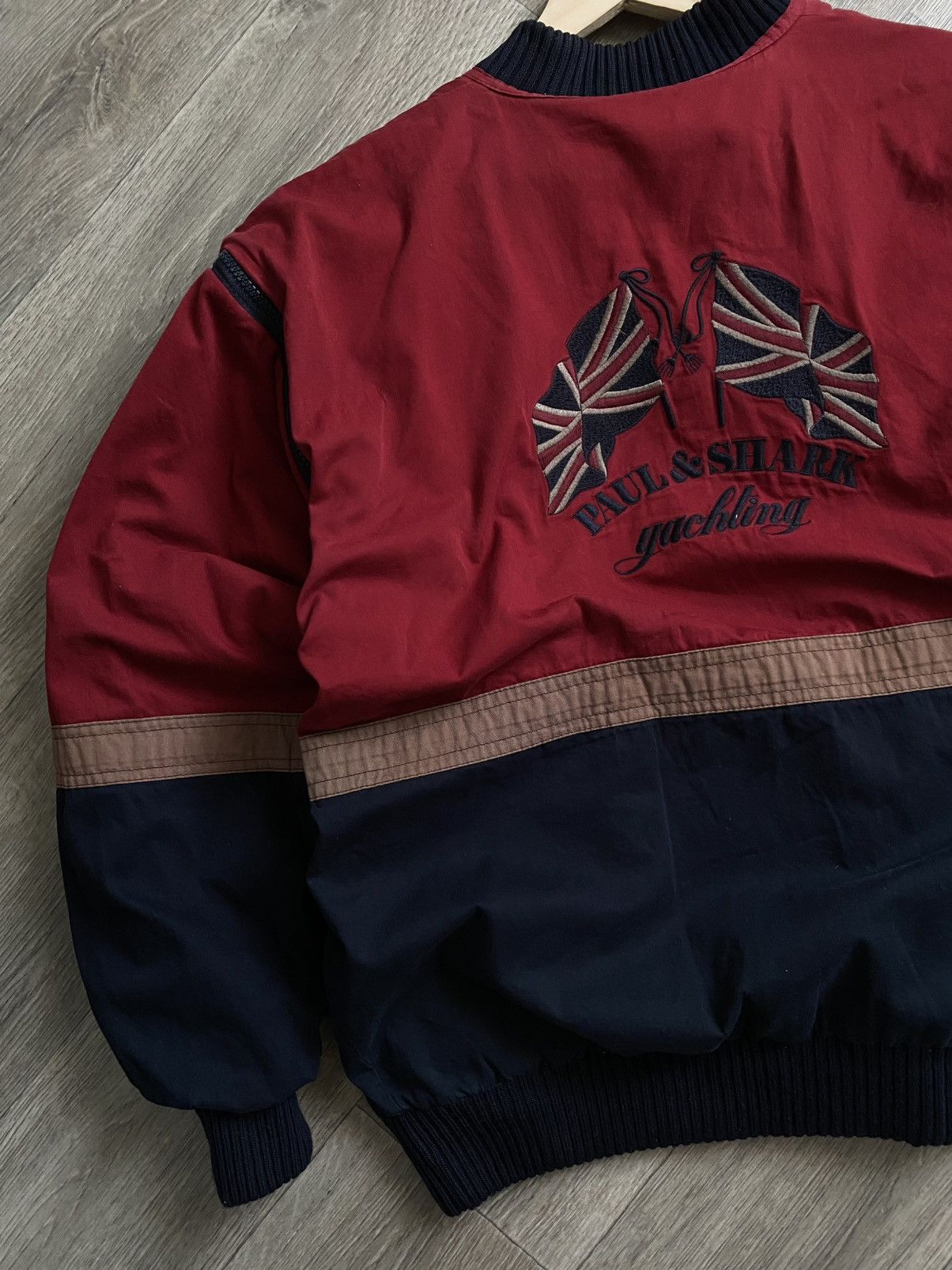 Paul & Shark 🫧PAUL&SHARK Embroidered Logo British Flag Reversible Bomber Size US XL / EU 56 / 4 - 3 Thumbnail