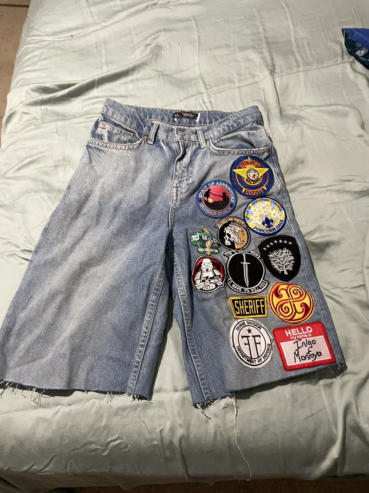 Homemade cropped jean shorts Size US 30 / EU 46 - 1 Thumbnail