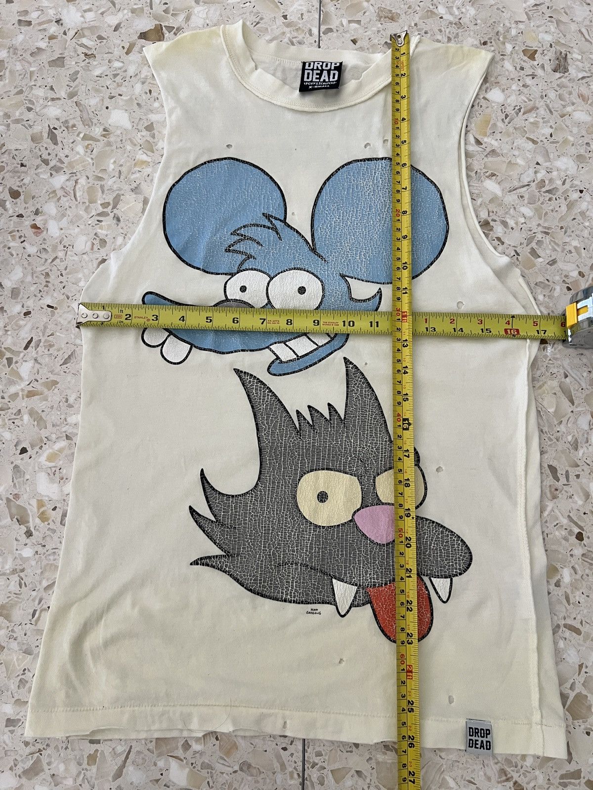 Drop Dead Itchy And Scratchy Rare Simpsons Shirt Drop Dead Cartoon Size US XS / EU 42 / 0 - 13 Thumbnail