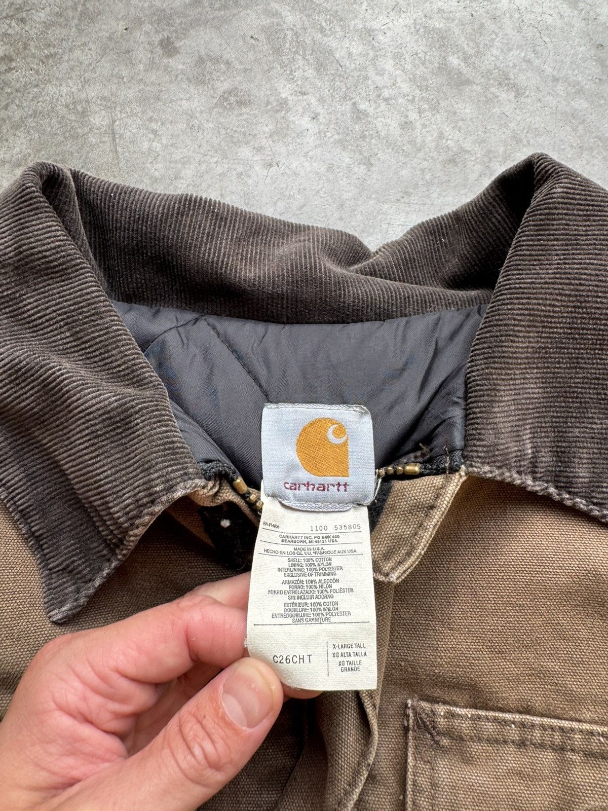 Carhartt Vintage 90’s Carhartt Brown Arctic Chore Workwear Jacket Size US XL / EU 56 / 4 - 4 Thumbnail