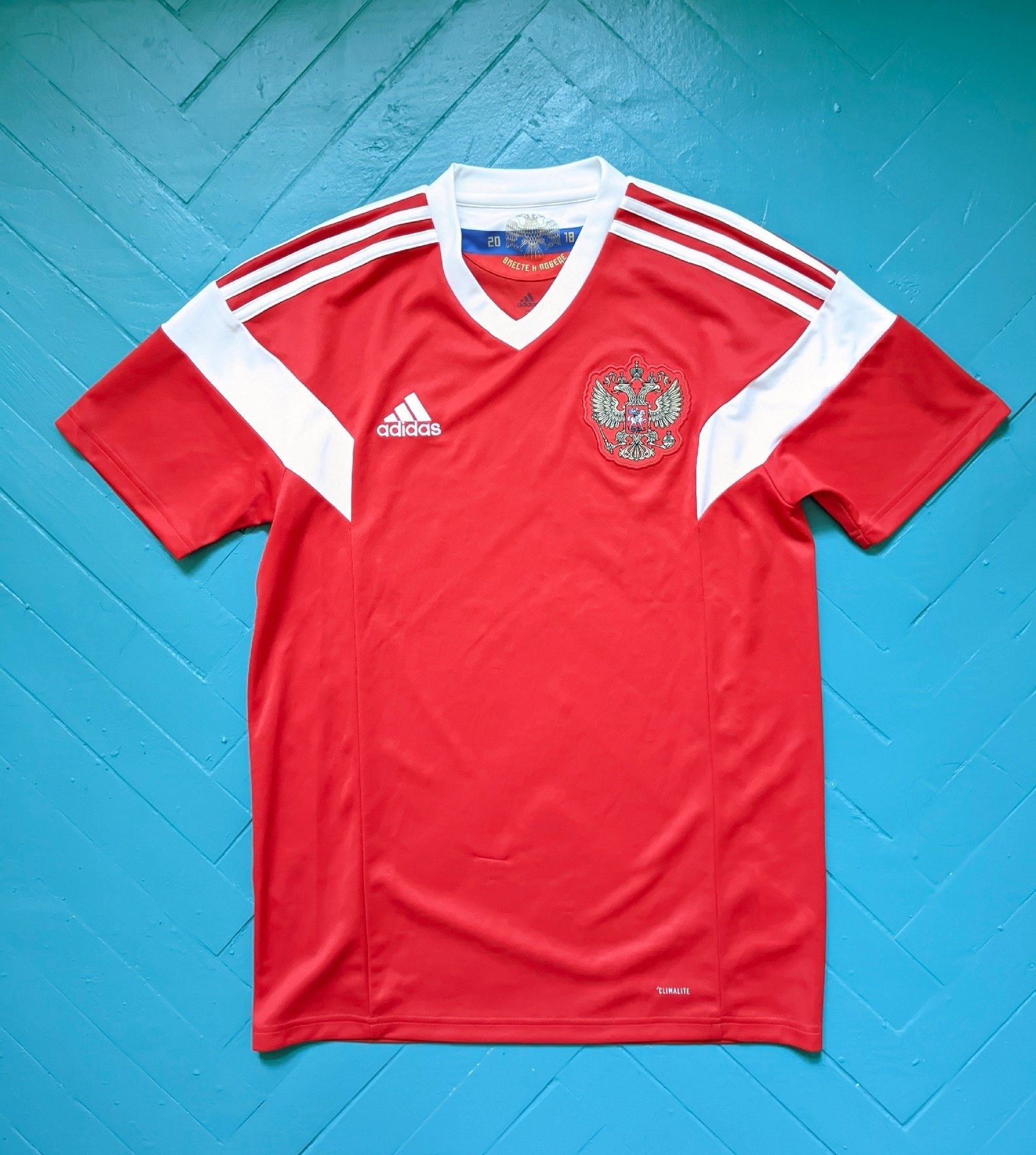 Adidas Adidas x Russian National Soccer Team 2018 World Cup Jersey Size US S / EU 44-46 / 1 - 2 Thumbnail