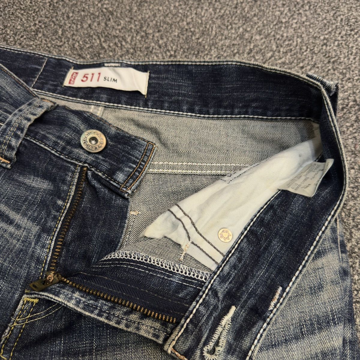Beauty Beast Levis 511 Slim Cut Distressed Denim Size US 30 / EU 46 - 12 Thumbnail