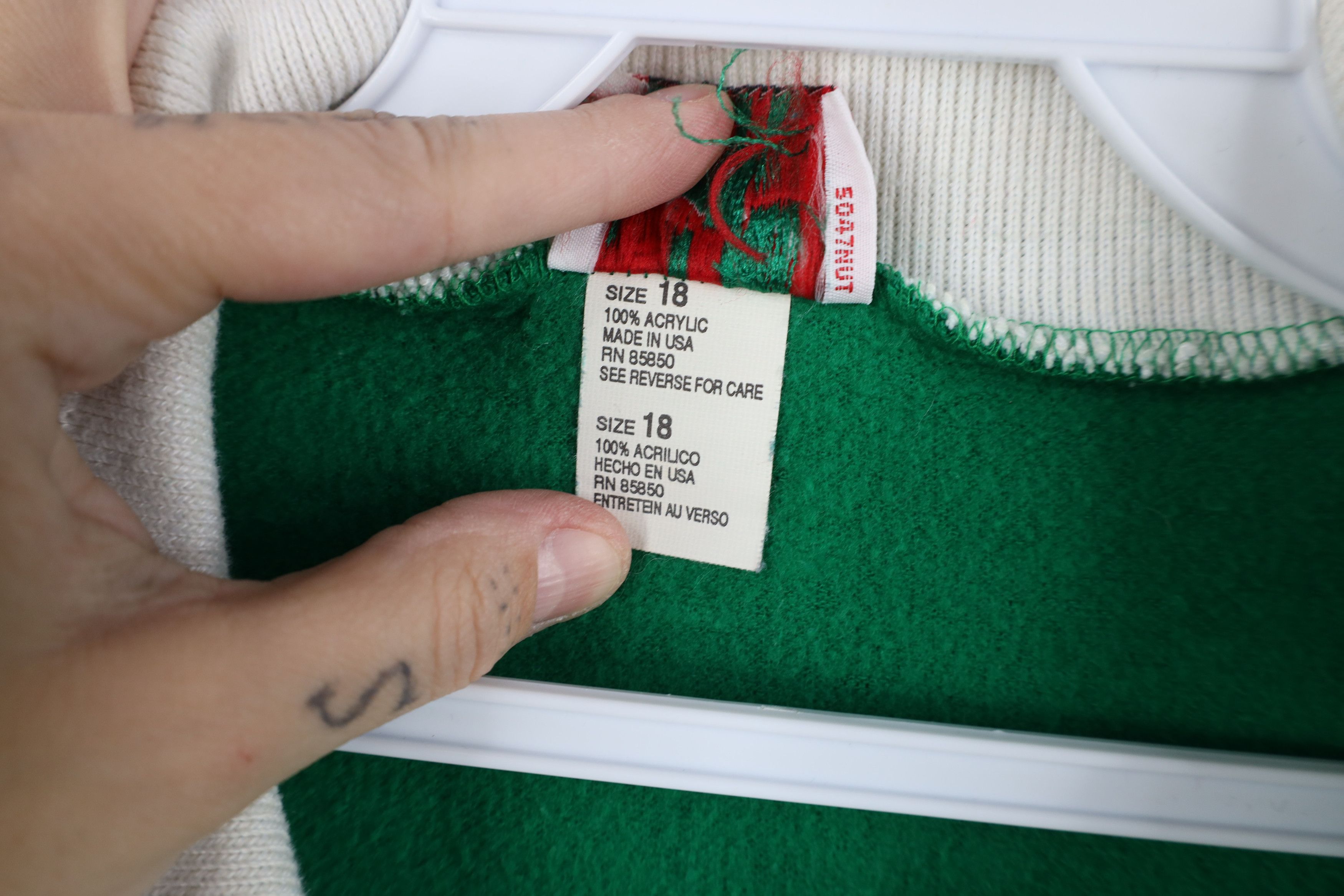Vintage Vintage 90s Streetwear Over Print Collared Sweatshirt USA Size XXL / US 16-18 / IT 52-54 - 9 Thumbnail