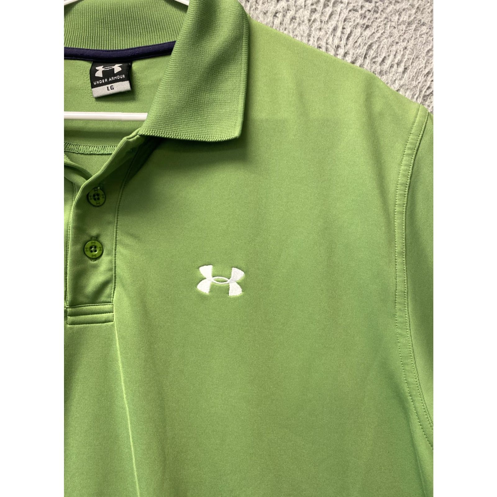 Under Armour Under Armour Polo Golf Mens L Shirt Green HeatGear Logo Preppy /82-93 Size US L / EU 52-54 / 3 - 2 Thumbnail