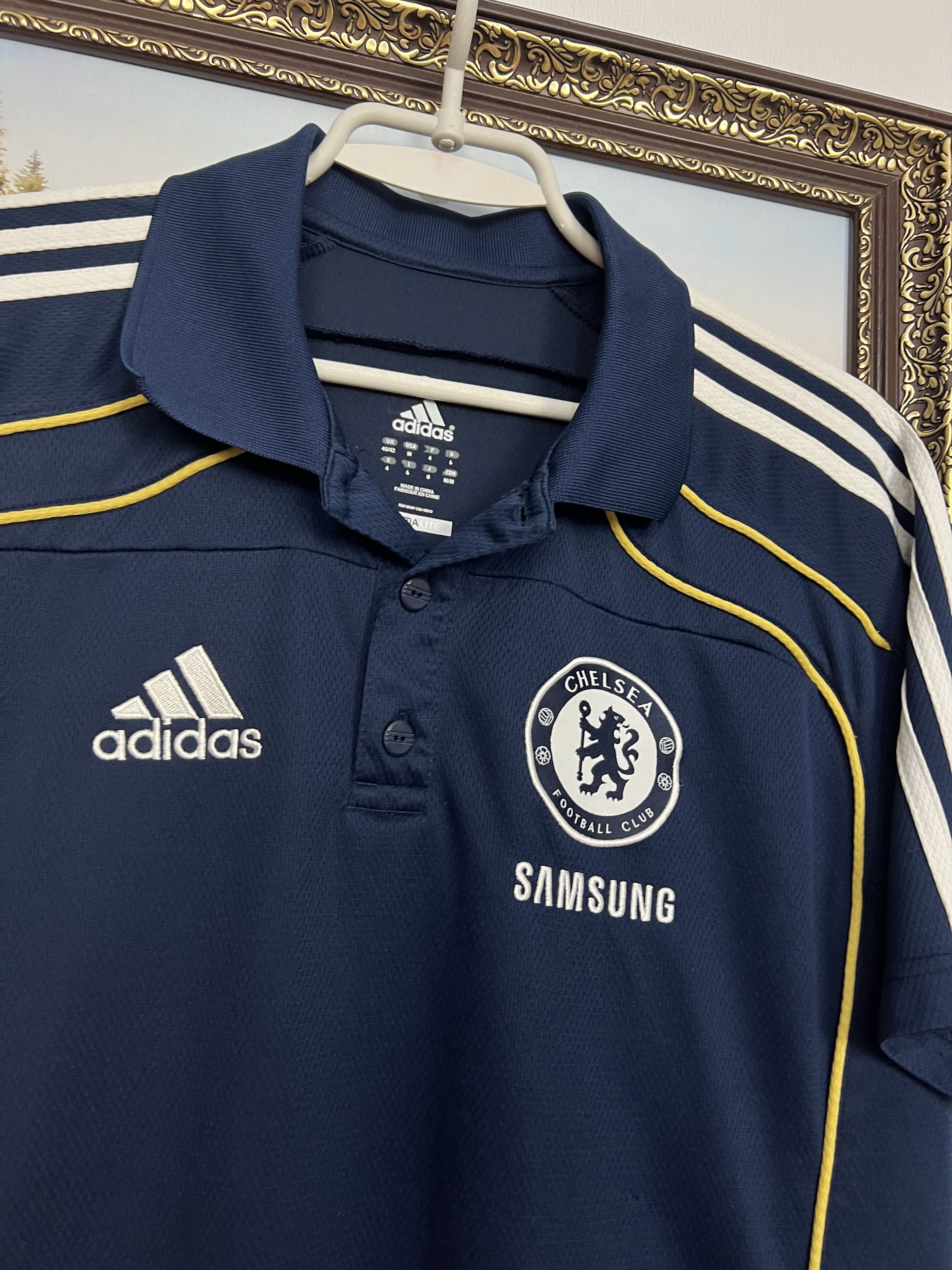 Adidas Vintage Chelsea Football Train Polo Shirt Soccer Jersey Size US M / EU 48-50 / 2 - 3 Thumbnail