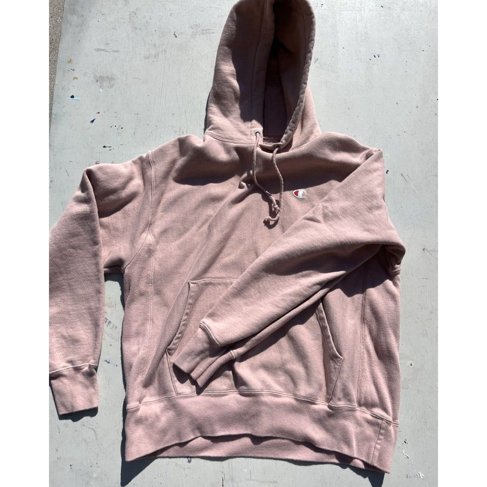 Champion Champion Sweatshirt Men Shirt Regular Medium Pink Maeve Solid Logo Heavyweight Streetwear City Modern 90s/2000s Gym Outdoor Size US M / EU 48-50 / 2 - 6 Thumbnail