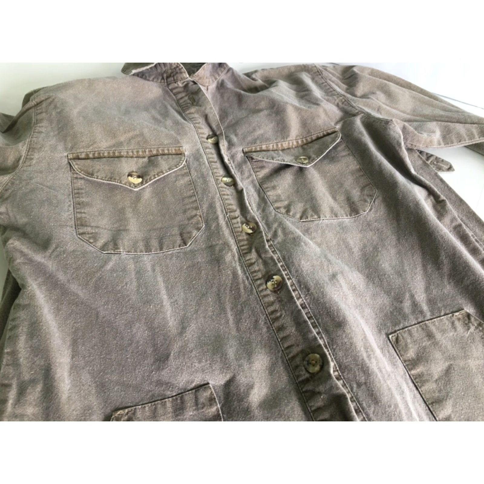 Banana Republic VINTAGE Banana Republic Jumpsuit Safari Coverall Beige Khaki Women Size S 80s Cotton Size 28" / US 6 / IT 42 - 3 Thumbnail